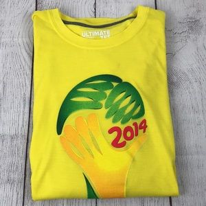 ADIDAS Women's FIFA World Cup Brazil 2014 Short Sleeve Shirt